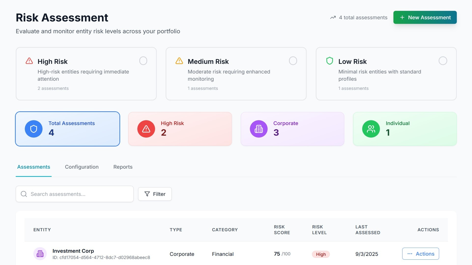 Smart Risk Assessment & Classification